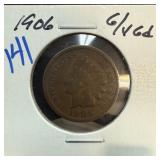 1906 INDIAN HEAD PENNY CENT
