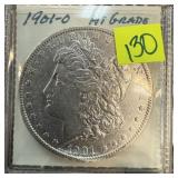 1901-O MORGAN SILVER DOLLAR HI GRADE