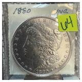 1880 MORGAN SILVER DOLLAR UNC