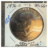 1976-D TYPE 2 UNC IKE DOLLAR