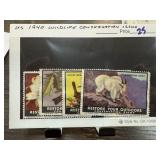 1940 WILDLIFE CONSERVATION ISSUE STAMPS