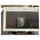 #73 W ULTRAMINE FANCY CANCEL STAMP 1863 JACKSON