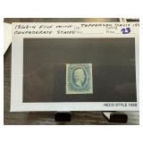 1863-4 MINT JEFFERSON DAVIS CONFEDERATE STATES