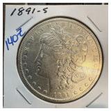 1891-S MORGAN SILVER DOLLAR