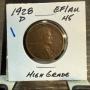 1928 D Lincoln Wheat Cent EF/AU Condition