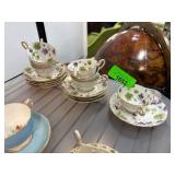 Eight-Piece Tuscan Fine English Bone China Tea Set