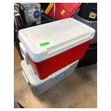 Two Hard-Shell Insulated Coolers