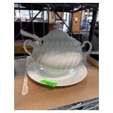 Johnson Bros China Tureen with Lid and Underplate