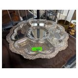 Silver-Plated Divided Serving Platter