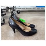 Antonio Melani Black Leather High Heels