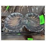 Silverplate Shell-style Divided Serving Dish