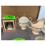 Franciscan Arcadia Gold Creamer and Sugar Bowl Set