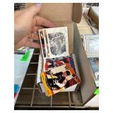 Sports Trading Cards in Storage Box