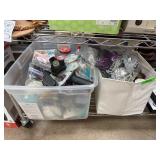 Household and Decorative Items in Bins