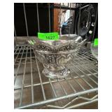 Silverplated Decorative Footed Bowl with Embossed
