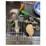 Universal Food Chopper with Wooden Handle, Metal P