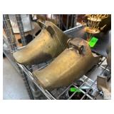 Brass mis matched Antique Horse stirrups