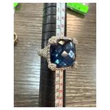 Judith Ripka Sterling Silver Blue Quartz Ring