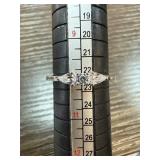 Sterling Silver Ring with Three-Stone Setting