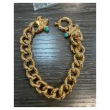 Gold-Tone Bellezza Bracelet with Turquoise Accents