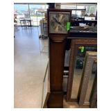 Tall Wooden Clock with Engraved Dial