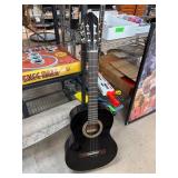 Lucero LC100BK Classical Acoustic Guitar, Black