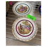 Two Goudeville Limoges France Decorative Plates