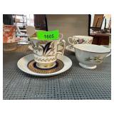 Teacup and Saucer Lot with Wedgwood