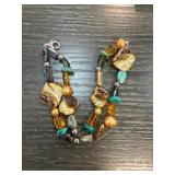 Sterling Silver Multicolor Beaded Bracelet