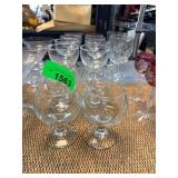 Clear Glass Stemware with Various Shapes