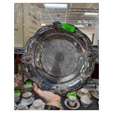 Silver-Plated Ornate Decorative Plate