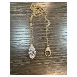 Sterling Silver Necklace with Cubic Zirconia Penda