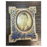 Miniature Micro Mosaic Picture Frame with Portrait