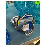 Murano-Style Art Glass Bowl with Vibrant Colors