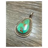 Sterling Silver and Turquoise Pendant