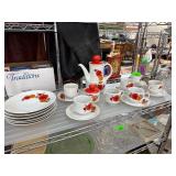 Winterling Bavaria Floral Coffee Set with Plates