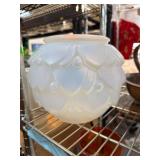 Sabino Opalescent Art Glass Vase with Floral Desig