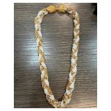 Eisenberg Gold and Silver Braided Necklace