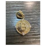 Judith Ripka Sterling Silver Pendant with Initial
