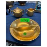 Pickard China Gold-Plated Dish Set with Markings