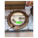 Solid Brass Ship Porthole Mirror