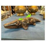 Handcrafted Pottery Crocodile-Shaped Flute