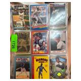 Binder of Baseball Trading Cards Featuring 1980s-1