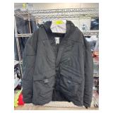 Black WENVEN Menï¿½s Parka Jacket, Size 4XL