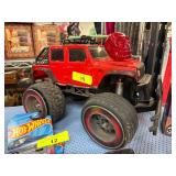 Red Jeep-Style RC Vehicle Without Controller