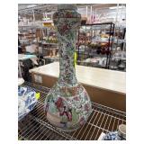 Chinese Famille Rose Hand-Painted Porcelain Vase