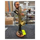 Saxophonist Figurine in Metallic Finish