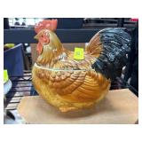 Otagiri 1992 Ceramic Rooster Tureen with Ladle