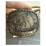1979 S.B.A. Finals Solid Brass Belt Buckle by Awar