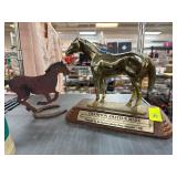 Champion Amateur Mare Trophy on Wood Base